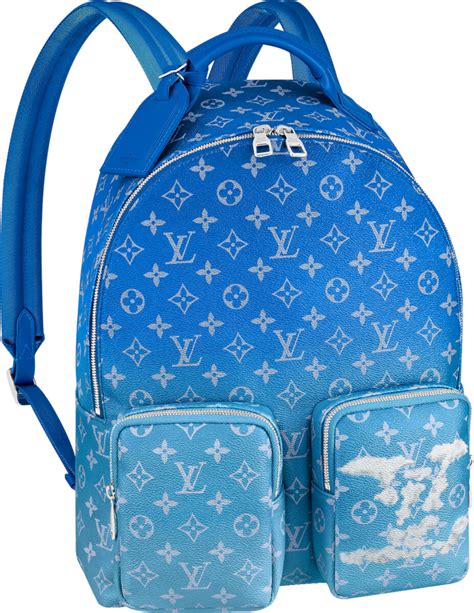 blue lv backpack|louis vuitton backpack all black.